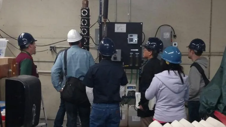 University of Arizona SBAR Researchers and engineers from Bridgestone Americas discussing possible strategies for specialized distillation research to further SBAR goals.